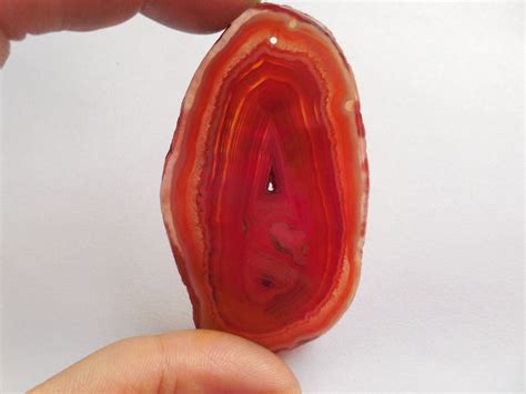 1MM Hole Orange Natural Druzy Geode Agate Slice Freefrom Pendant Bead