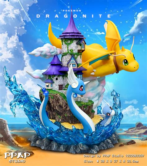 Pokemon PPAP Studio Dragonite Resin Statue Kaionation