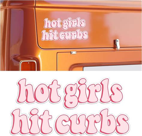 Amazon Car Stickers Decal Hot Girls Hit Curbs Car Sticker Funny