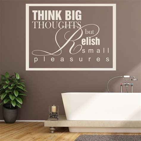 Think Big Thoughts Wall Sticker Life Quote Wall Art