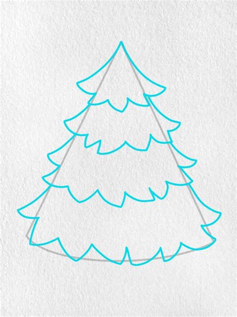 How To Draw A Christmas Tree With Presents Helloartsy