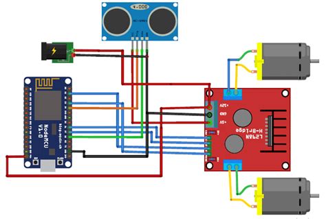 Circuit Diagram For Wifi Controlled Robot Using Arduino Wifi