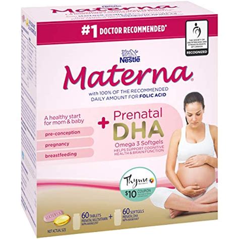 Materna Materna Dha Prenatal Supplement Combo Pack 60 Tablets 60 Canada Brands™