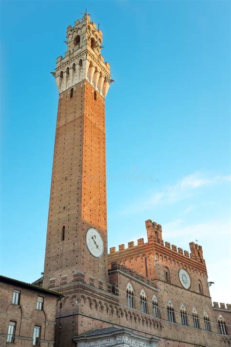 View Of The Torre Del Mangia In Siena Stock Photo Image Of Cities