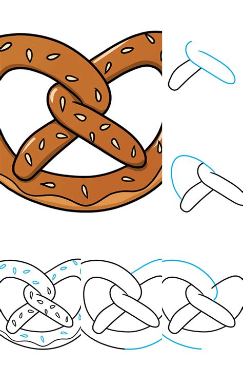 14 Pretzel Drawing Ideas How To Draw Pretzel Drawings