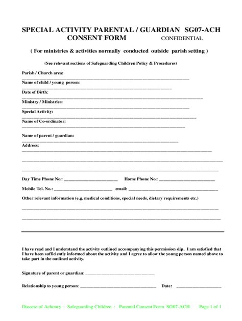 Fillable Online Parental Permission And Medical Consent Forms Fax Email