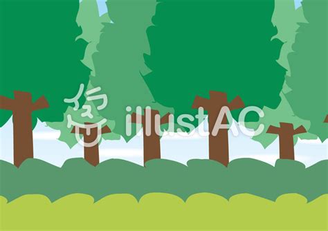 【ひどい】 背景 森 イラスト