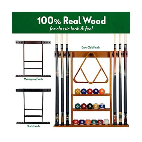 Iszy Billiards Pool Cue Rack Billiard Pool Stick And Ball Holder Only