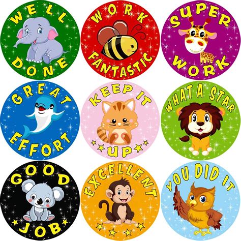 Teacher Reward Stickers For Kids Motivational Stickers For
