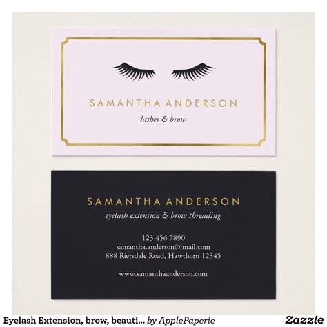 Eyelash Extension Business Cards A Must Have For Growing Your Lash