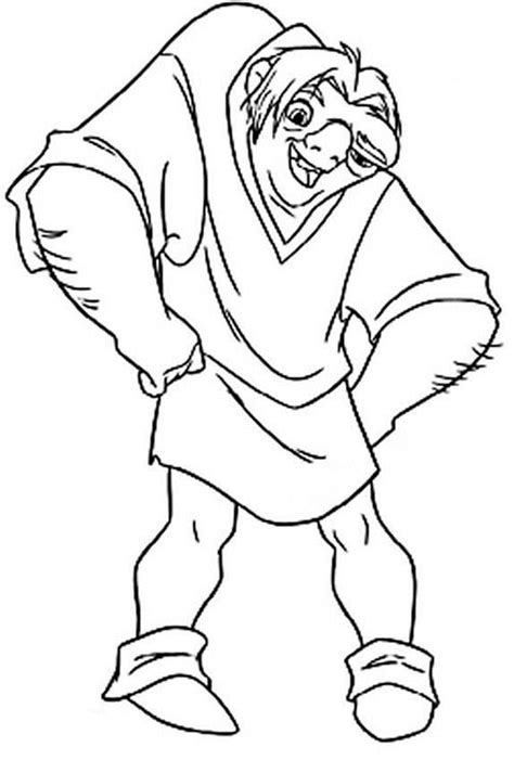 Hunchback Of Notre Dame Outline Clip Art Library