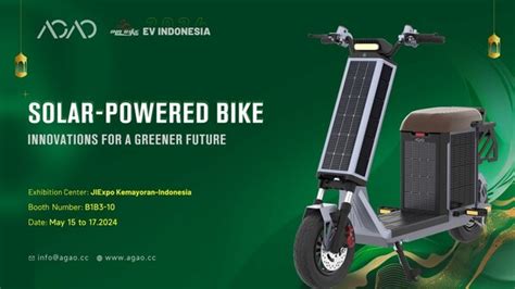 AGAO Luncurkan Sepeda Dan Skuter Tenaga Surya Di EV Indonesia 2024