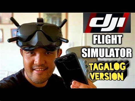 DJI Virtual Flight Simulator How To Setup Controller Goggles Tagalog