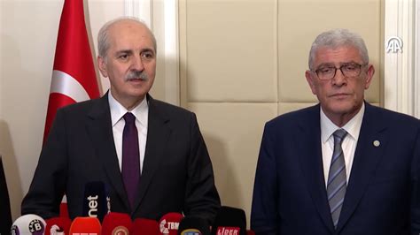 Tbmm Ba Kan Kurtulmu Tan Y Parti Ye Ziyaret Konu Yeni Anayasa