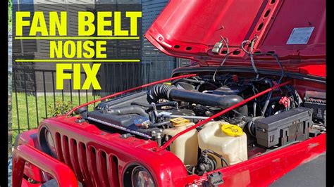 Fanbelt Squeal Jeep Wrangler See Later Video Harmonic Balancer