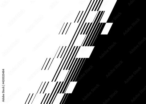 Smooth Vector Transition From Black To White With Abstract Pixels