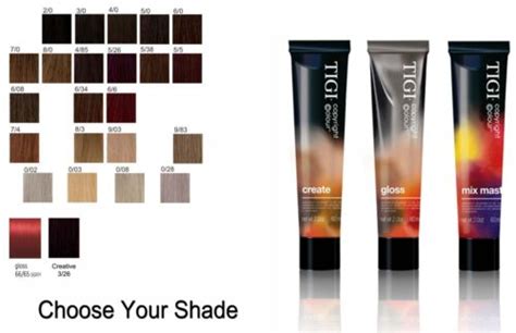 Tigi Hair Color Chart