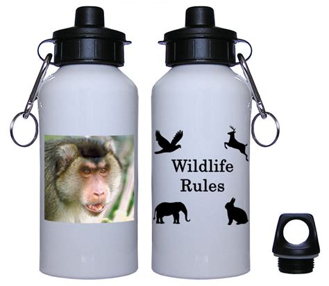 Monkey Aluminum Water Bottle