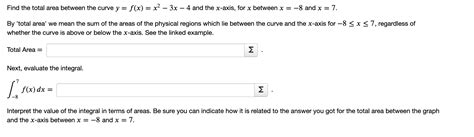 Solved Find The Total Area Between The Curve Y F X X2 3x 4