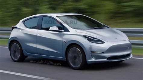 Tesla Model 2 Rendered Imagining Brands Tiny Upcoming Ev