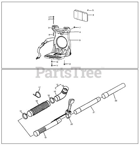 Poulan Pro Bp 406 Poulan Pro Backpack Blower Original Tube Parts Lookup With Diagrams