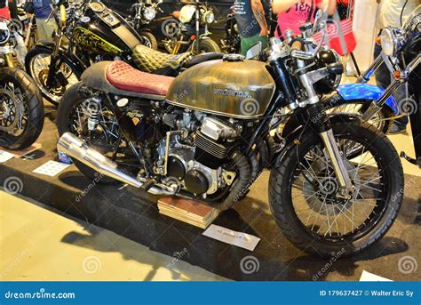 Honda Cb 750 Motorcycle At Trans Sport Show In Pasay Philippines