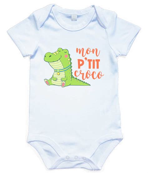 Body bébé Mon p tit croco Poupishirt