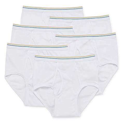 Stafford 6 Pair Drycool Blended Full Cut Briefs Mens Jcpenney