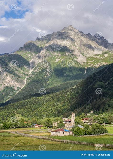 Svaneti stock image. Image of caucasus, attraction, medieval - 34418643