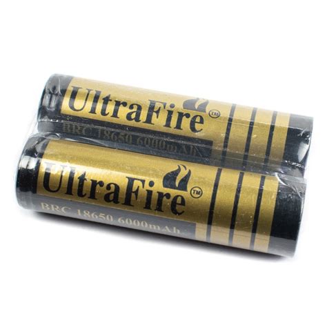 Ultrafire V Mah Brc Lithium Ion Battery Pair With Tip Top