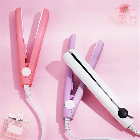 Straight And Curler Mini Female Portable Small Splint Straight Curly Hair Dual Use Curly Hair