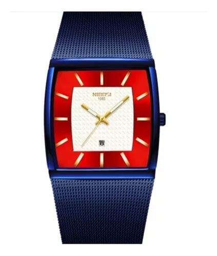 Reloj Pulsera Nibosi Ni De Cuerpo Color Azul Anal Gico Para