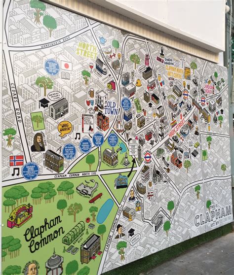 clapham culture map mapping london