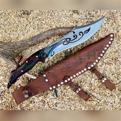 12 Custom Survival Bowie Knife With Engraving Egkh