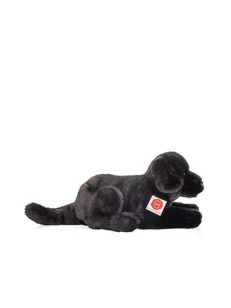 HERMANN TEDDY Plüschtier Labrador liegend schwarz 30 cm keine Farbe