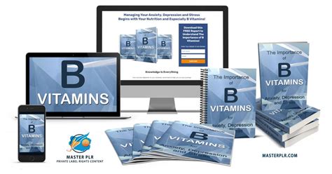 Vitamin B Complex PLR For Anxiety Depression And Stress