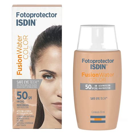 Protetor Solar Facial Isdin Fotoprotector Fusion Water Color FPS 50