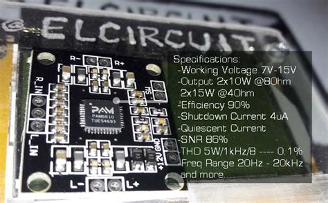 Make a Digital Amplifier with PAM8610 Module - Electronic Circuit