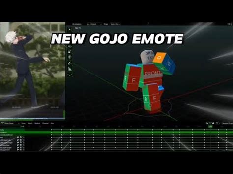 New Gojo Emote Sneak Peek Roblox The Strongest Battlegrounds Youtube