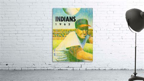 1963 Cleveland Indians Art By Row One Brand Wall Art