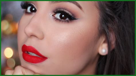 Classic Holiday Makeup Tutorial Amariechristmas Youtube