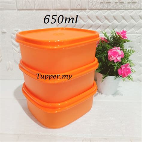 Pcs Tupperware Easy Pack Keeper Ml Oren Shopee Malaysia