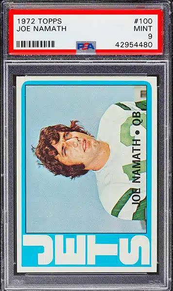 Top Joe Namath Football Cards Most Valuable Collectible