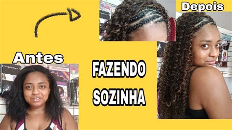 PASSO A PASSO FULANI ENTRELACE FIZ MEU PENTEADO SOZINHA YouTube