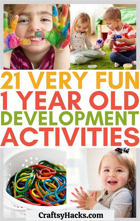 21 Fun Development Activities For 1 Year Olds Craftsy Hacks