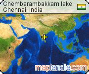 Chembarambakkam lake | Chennai Google Satellite Map