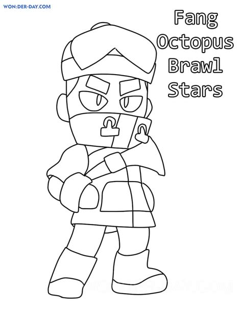 Desenhos De Fang Brawl Stars Para Colorir Wonder Day — Desenhos Para Colorir Para Crianças E