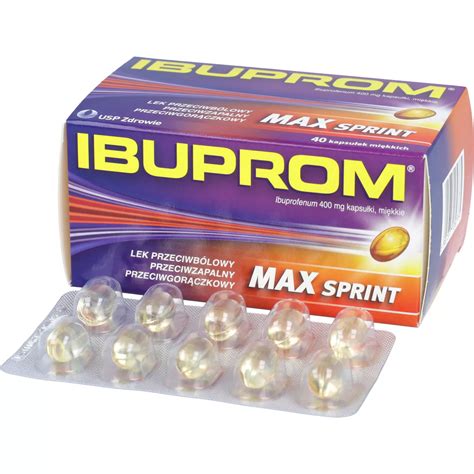 Ibuprom Max Sprint Mg Kapsu Ek Mi Kkich Opinie Sk Ad I Cena