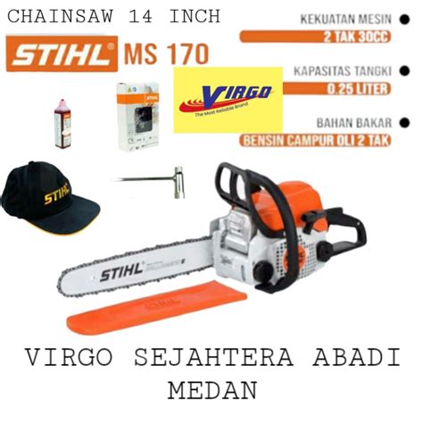 Jual ORI ASLI MS170 CHAIN SAW CHAINSAW SENSO STIHL MS 170 MS 170 MESIN