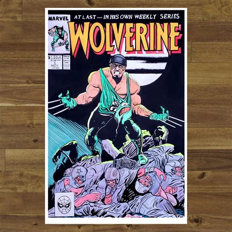 Limited Edition Brian Dawkins Wolverine Comic Cover Etsy